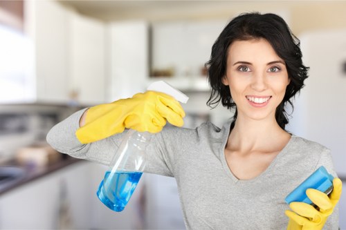 Professional hard floor cleaning in Kingston upon Thames entrance area