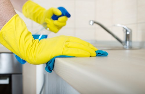 Professional office cleaning in Kingston upon Thames reception area