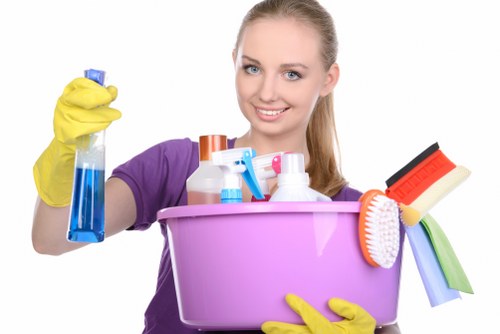 Domestic cleaners in Kingston upon Thames maintaining a bright kitchen and living space