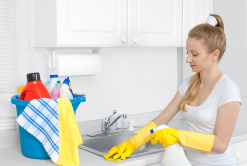 Regular house cleaning service in Kingston upon Thames with spotless kitchen surfaces