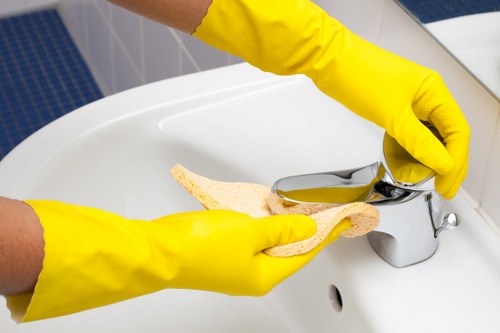 Cleaning skirting boards and floors in a Kingston upon Thames property